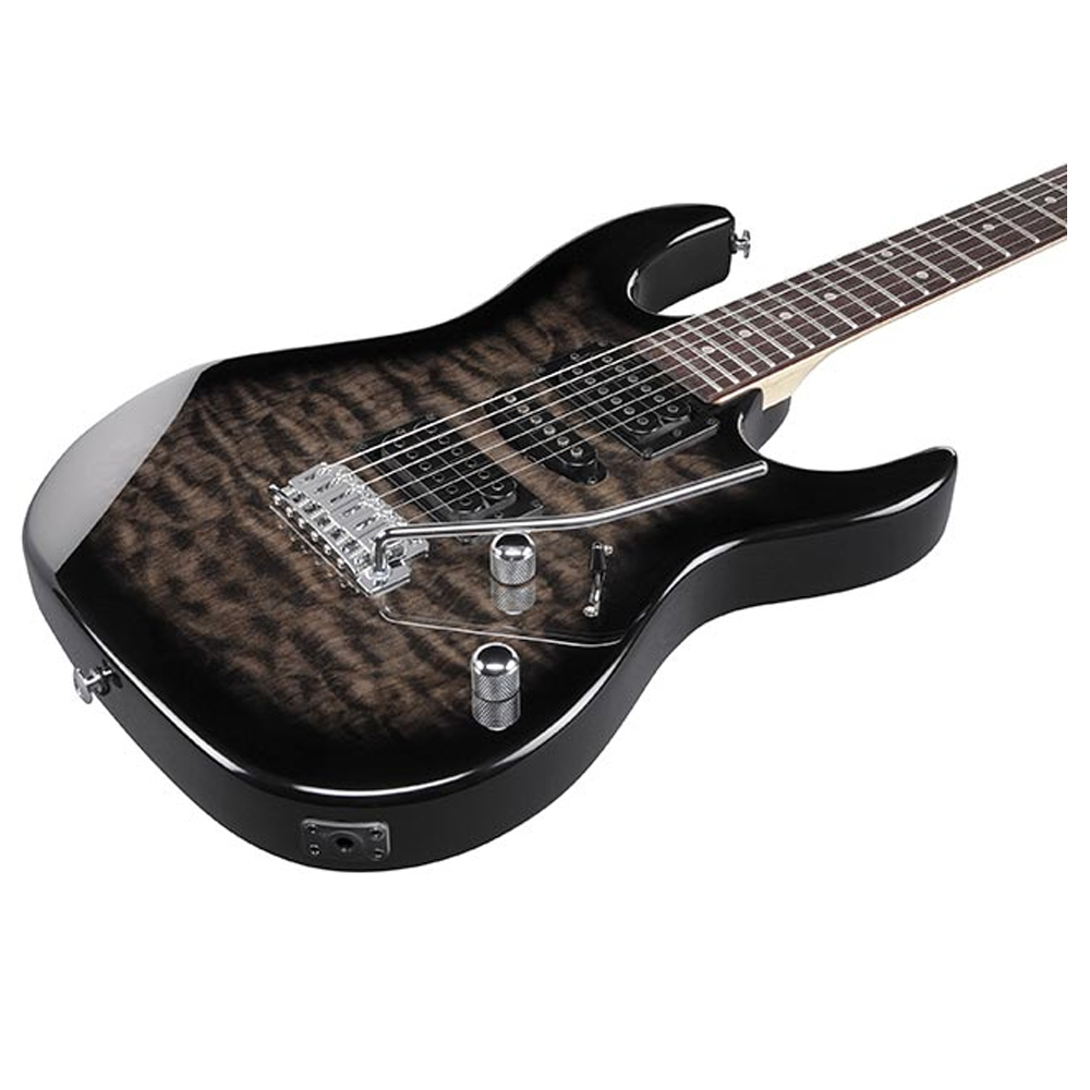 Электрогитара Ibanez GRX70QA Transparent Black Sunburst