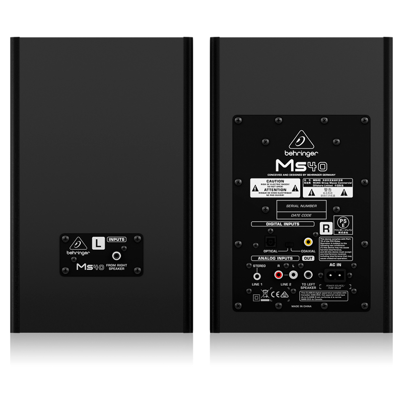 Активные студийные мониторы Behringer MS40 (пара)