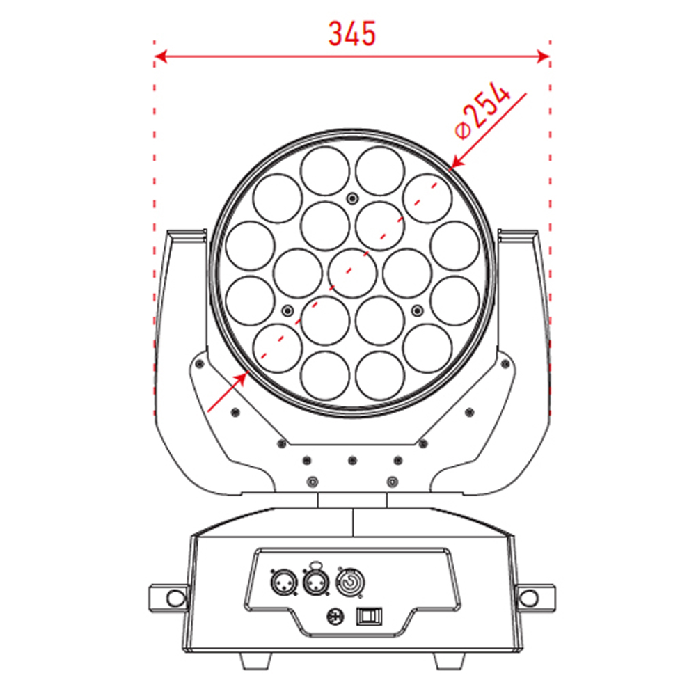 Полноповоротный прожектор Pro Lux LED 1519