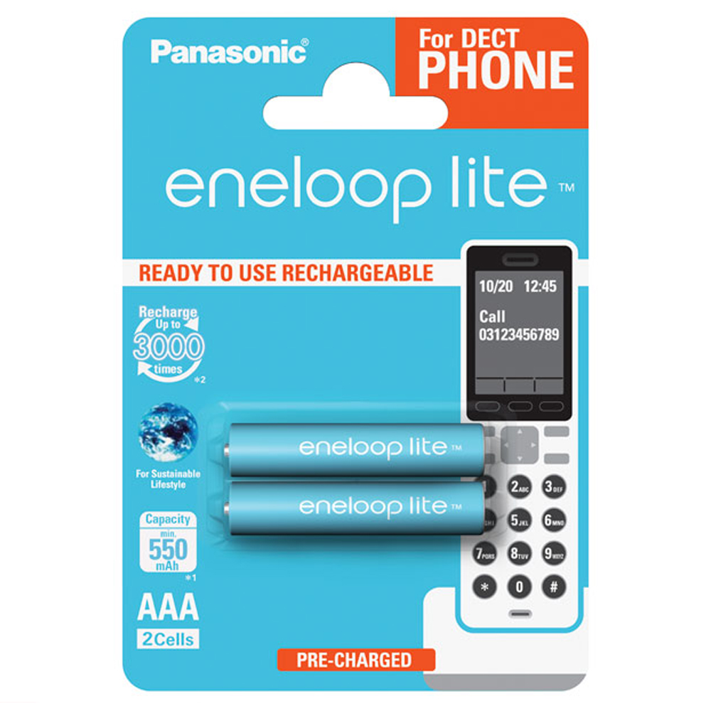 Аккумулятор Panasonic Eneloop Lite AAA 550 mAh/2B