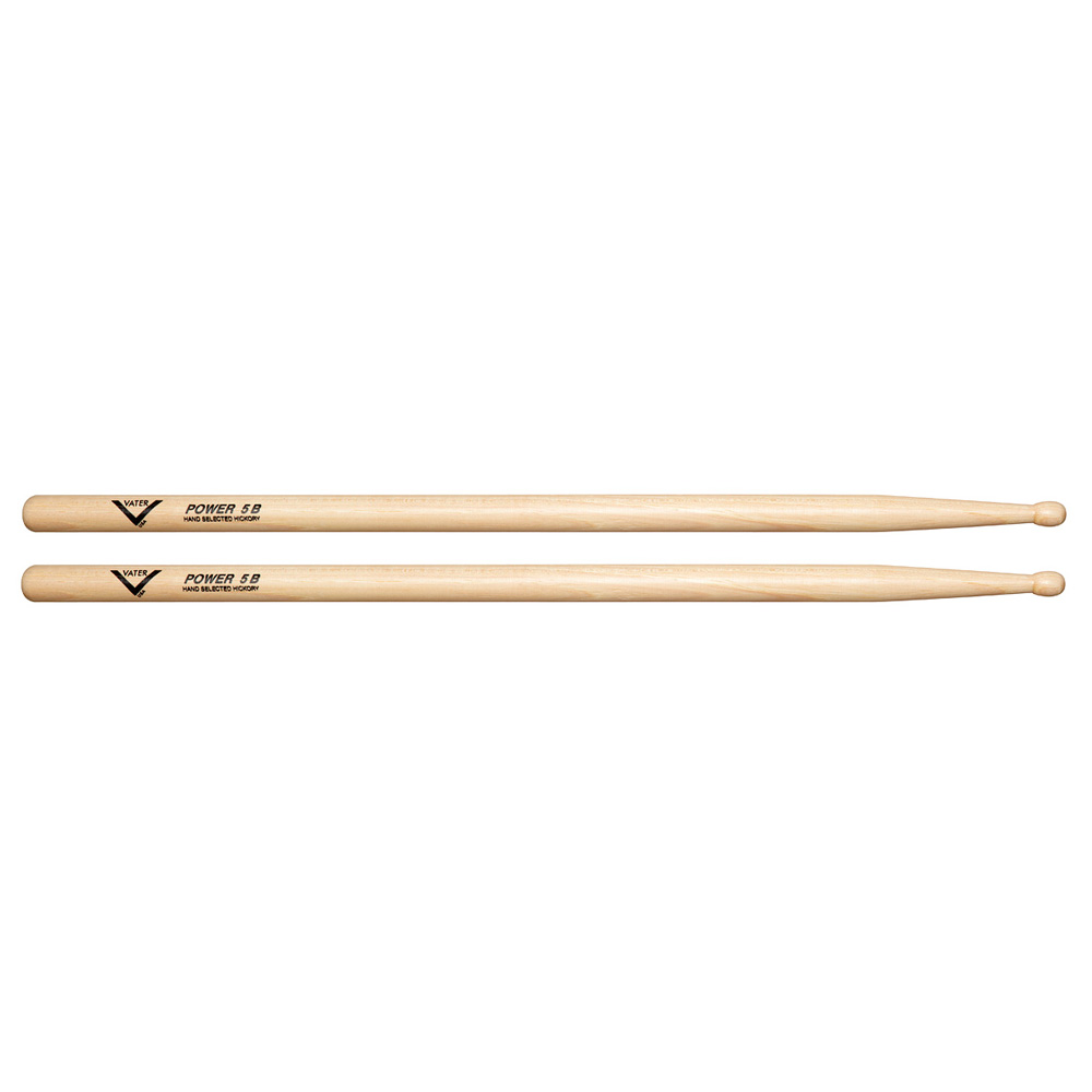 Барабанные палочки Vater 5B Power American Hickory VHP5BW