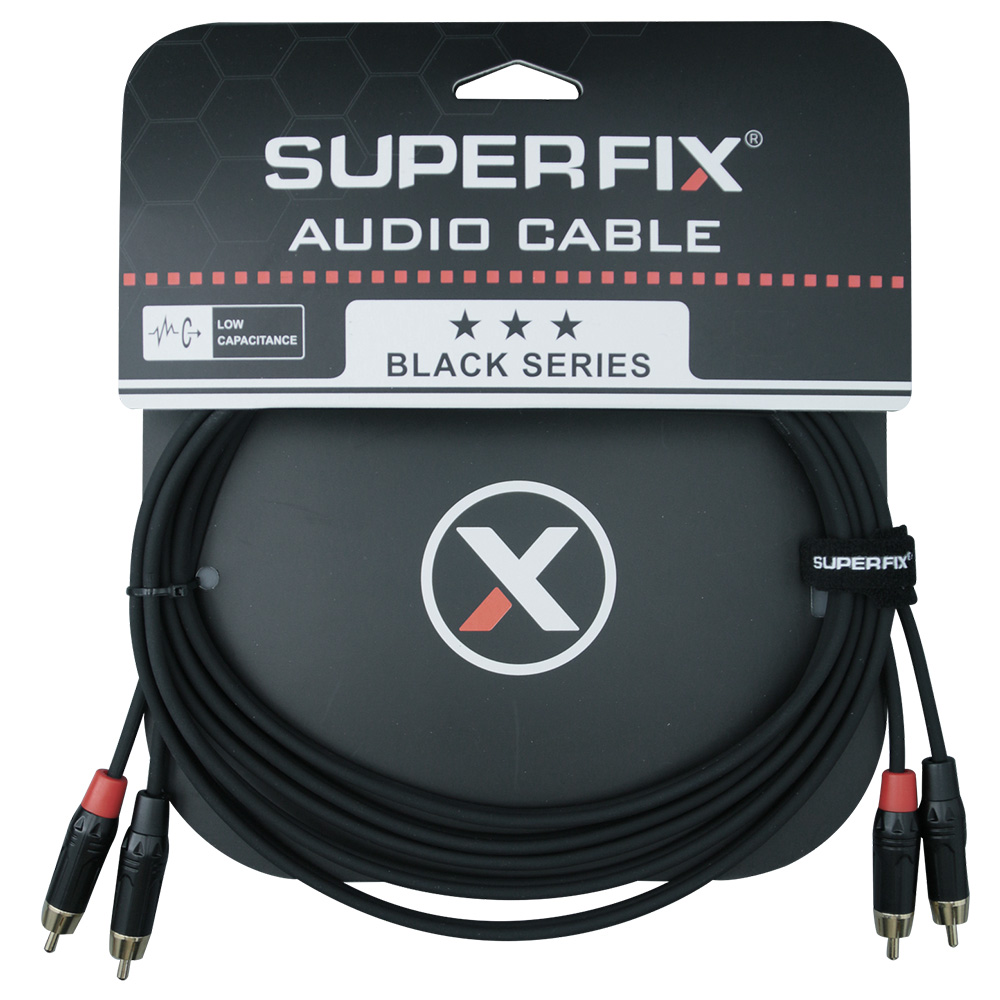 Сигнальный аудио кабель RCA-RCA 3 м Superfix AC3104BB-3