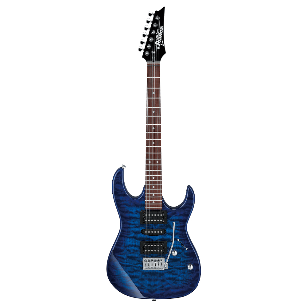 Электрогитара Ibanez GRX70QA Transparent Blue Burst