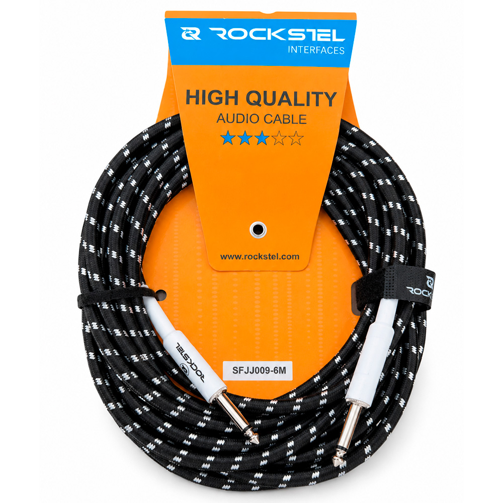 Кабель Jack-Jack 6 М RockStel SFJJ-009-6M BKW