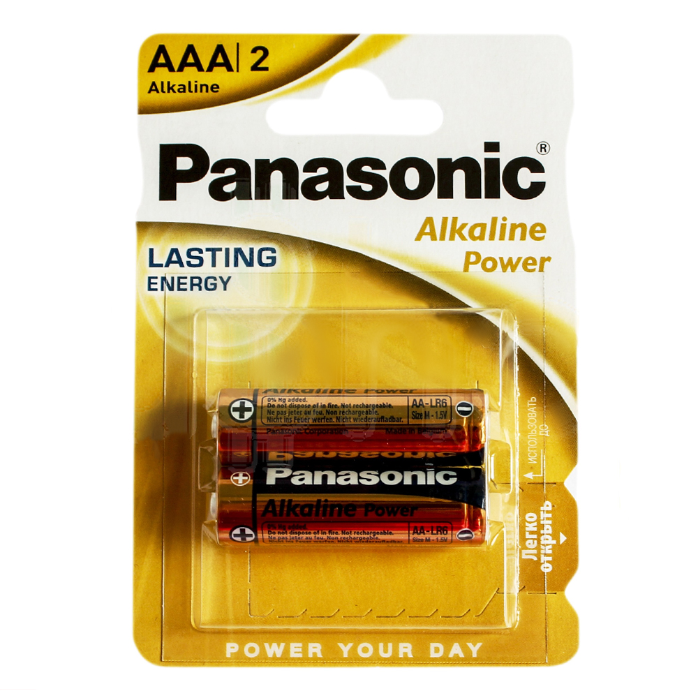 Батарейка щелочная Panasonic Alkaline Power LR03APB ААА/2B