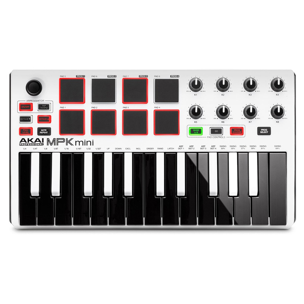 USB MIDI-клавиатура Akai Pro MPK MINI 2 WHITE