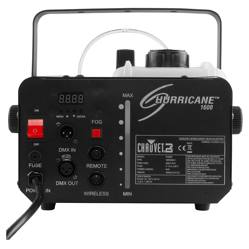 Генератор дыма CHAUVET-DJ Hurricane 1600