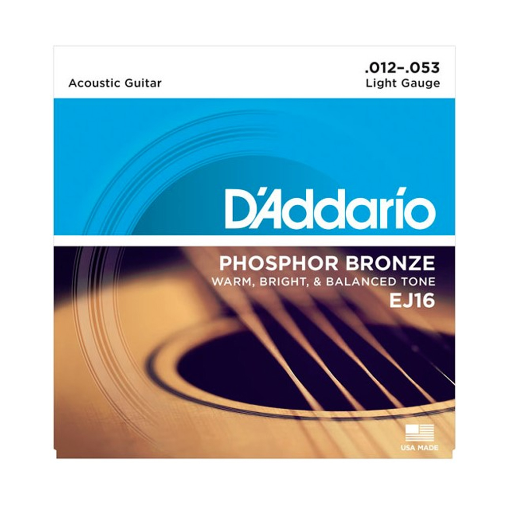 Струны для акустических гитар D'addario EJ16
