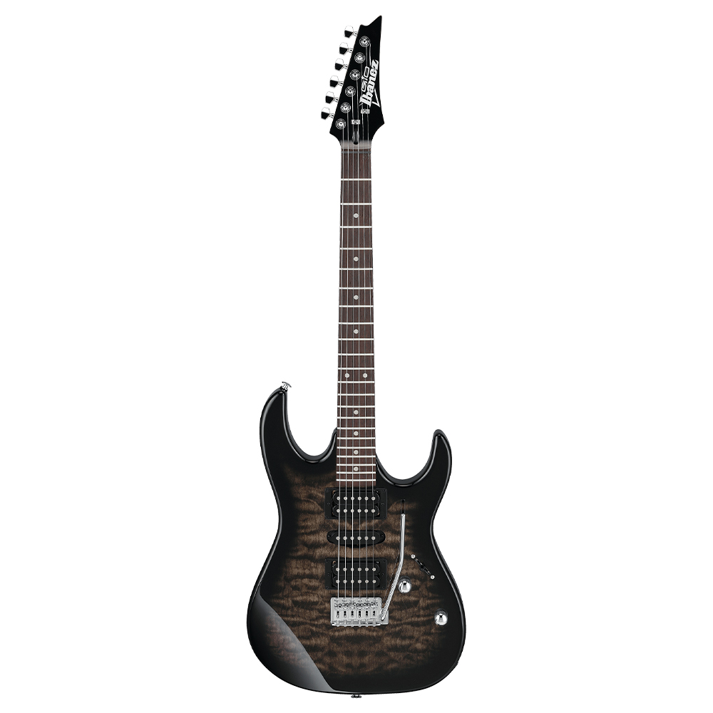 Электрогитара Ibanez GRX70QA Transparent Black Sunburst