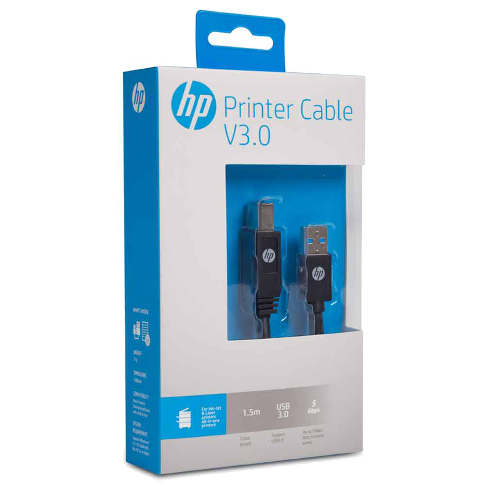 Интерфейсный кабель USB-USB 1,5 м HP HP040GBBLK1.5TW