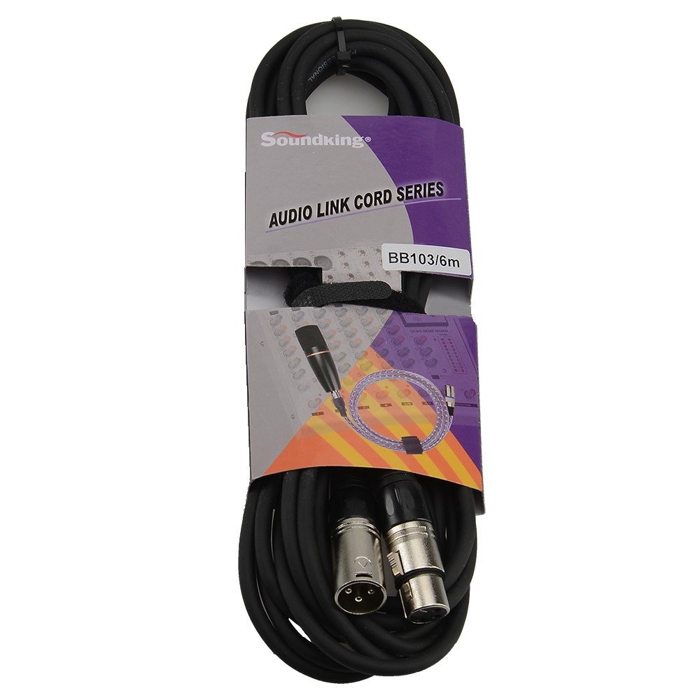 Микрофонный кабель XLR-XLR 6 м SoundKing BB103-6M