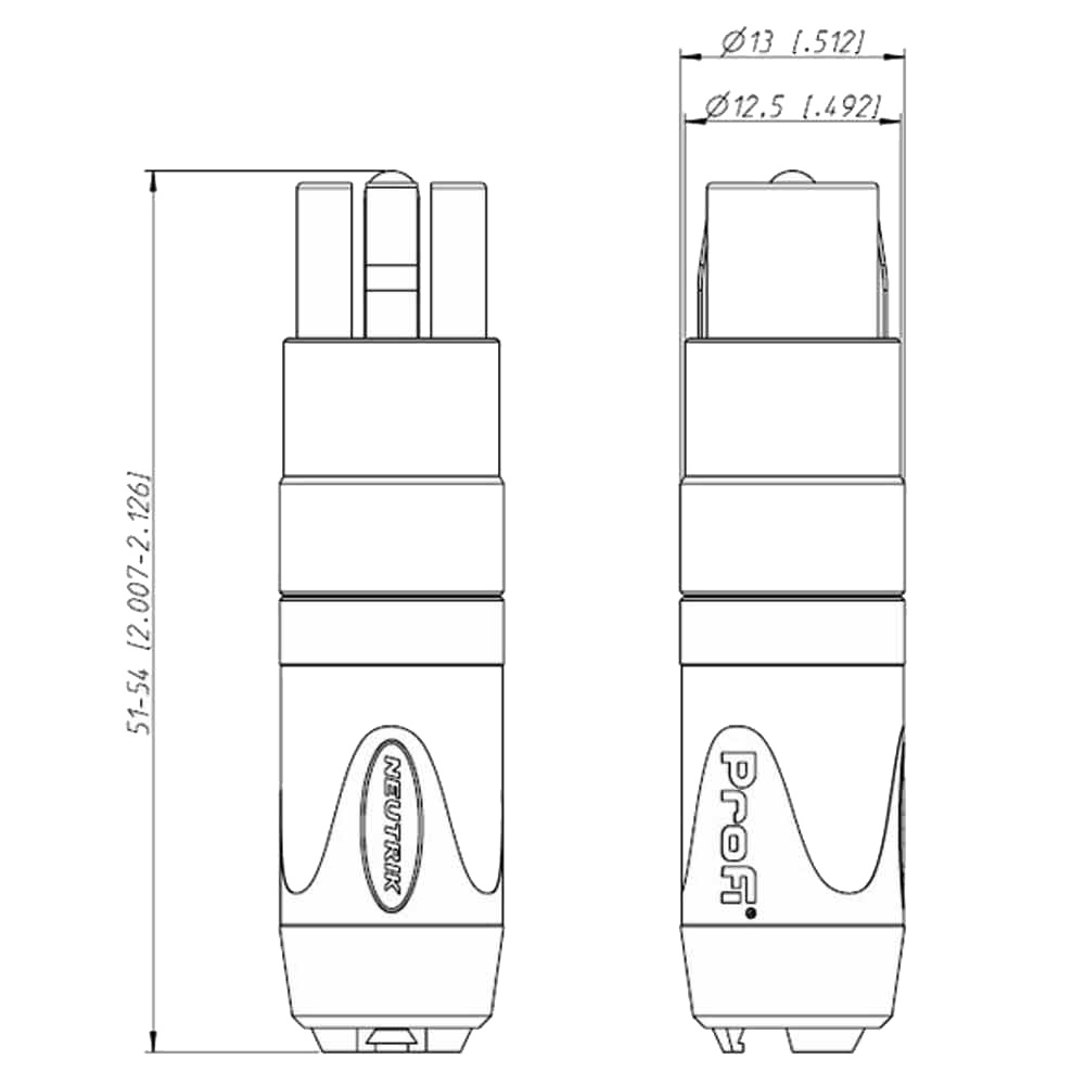 Кабельный разъем RCA Neutrik NF2C-B/2