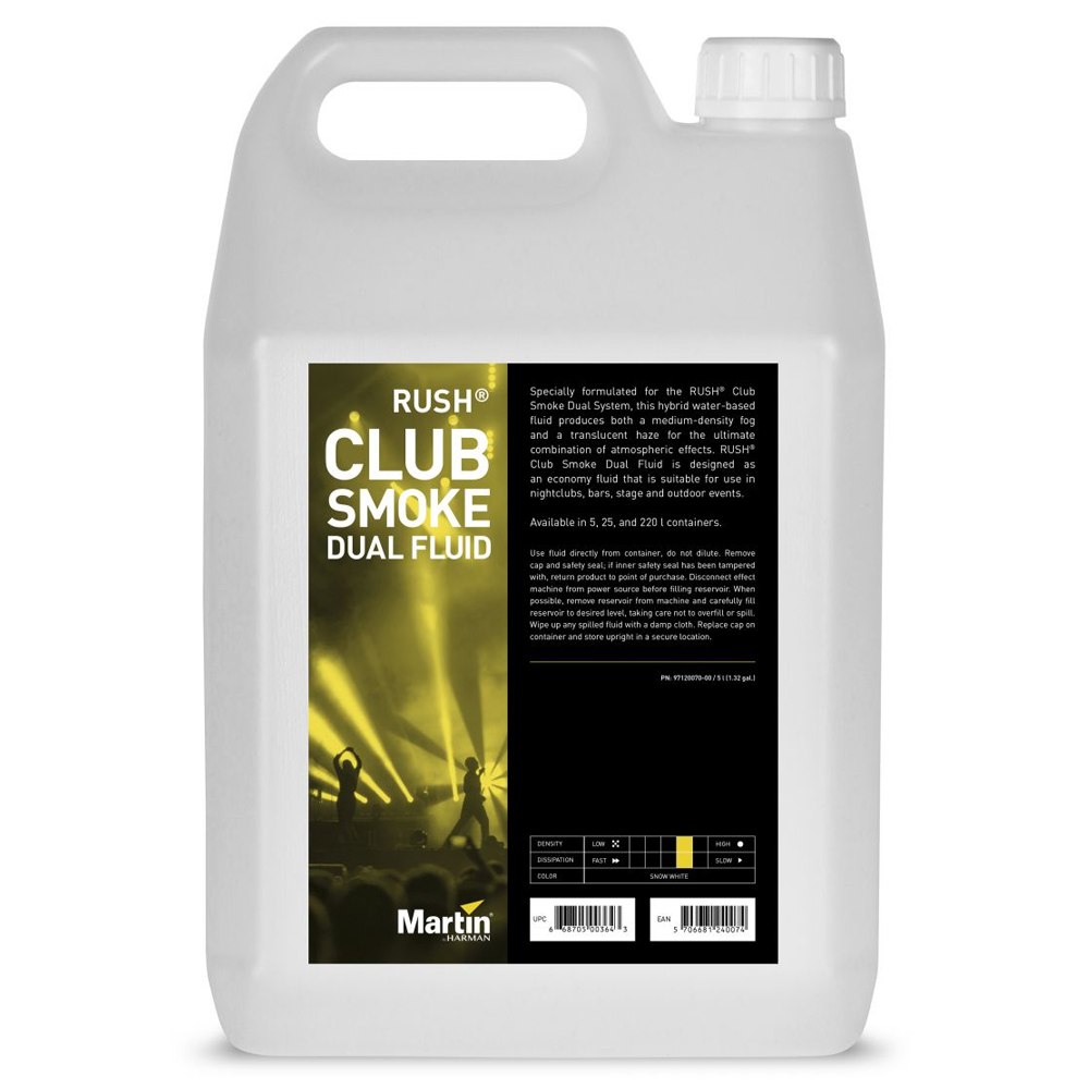 Жидкость для дым машин Martin RUSH Club Smoke Dual Fluid
