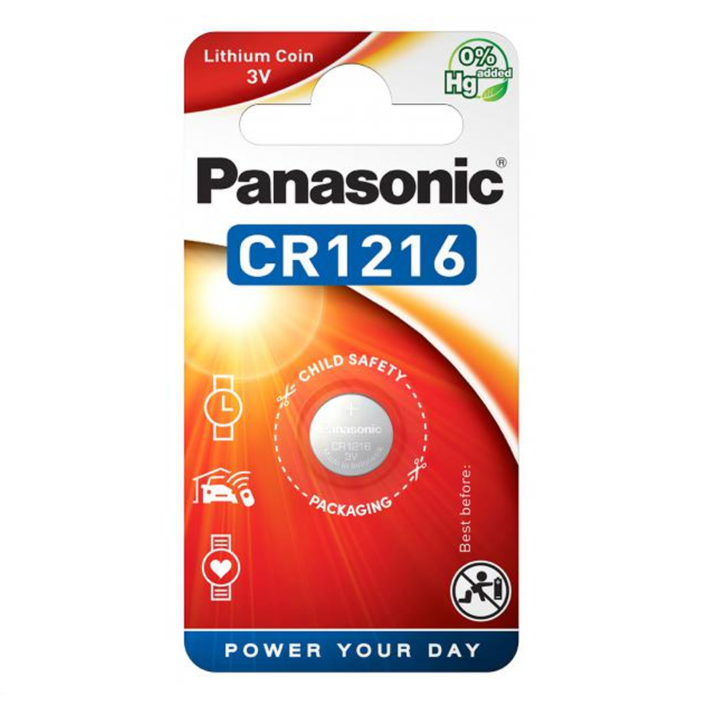 Батарейка дисковая литиевая Panasonic CR-1216/1B